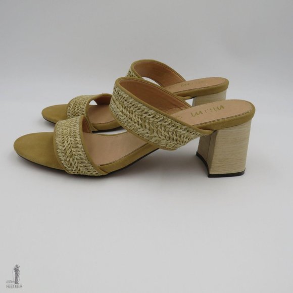 Mi.iM  Basket Weave Strap Block Heel Womens 10 - Picture 3 of 8